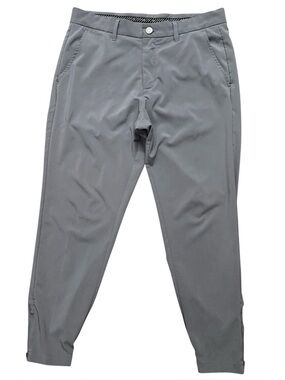 Primo Joggers Mens Size 32 Short Golf Pants Performance Stretch Ankle Zip Gray